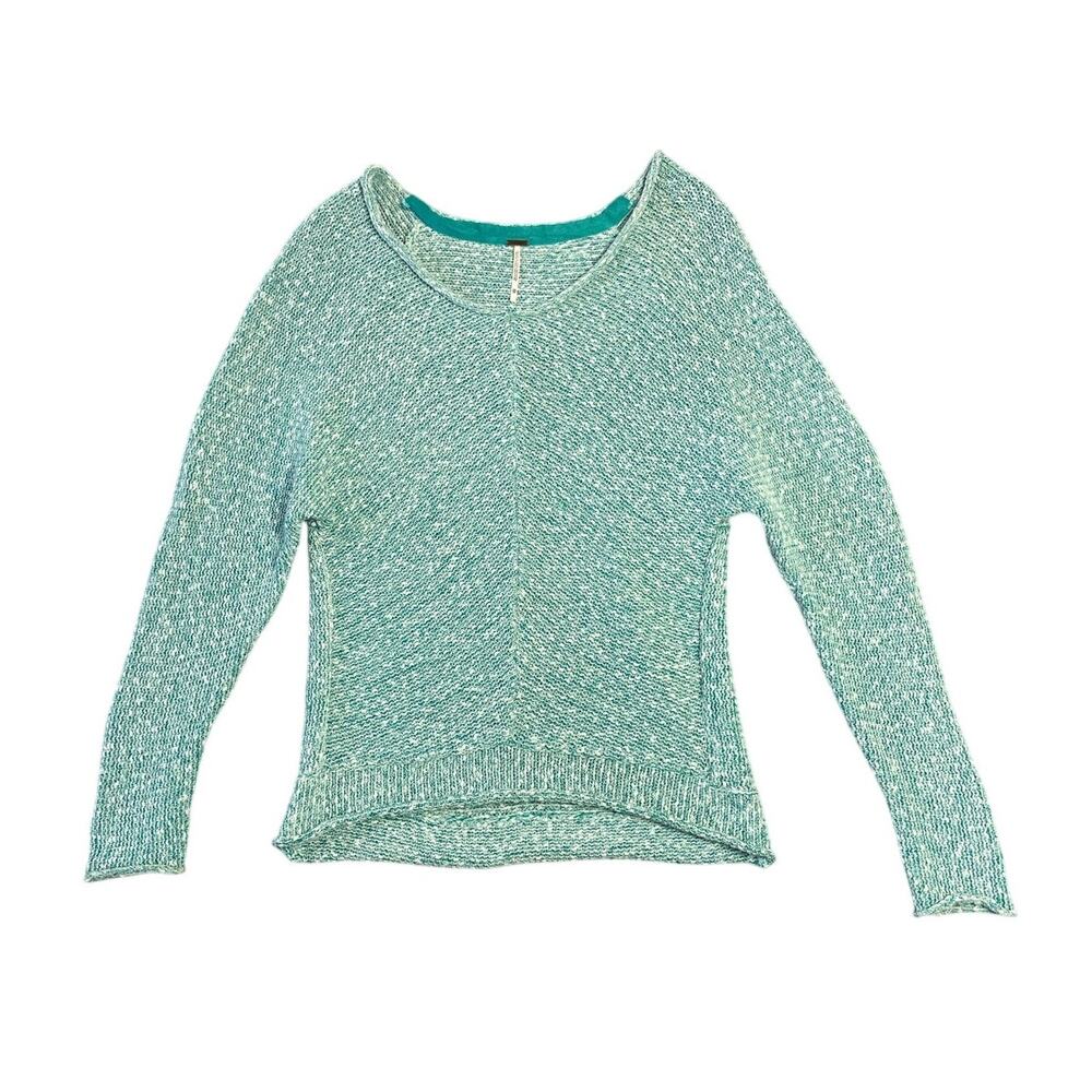 Free People Bright‎ Lights Oversized Relaxed Fit Knit Sweater SZ XS Boho Chic